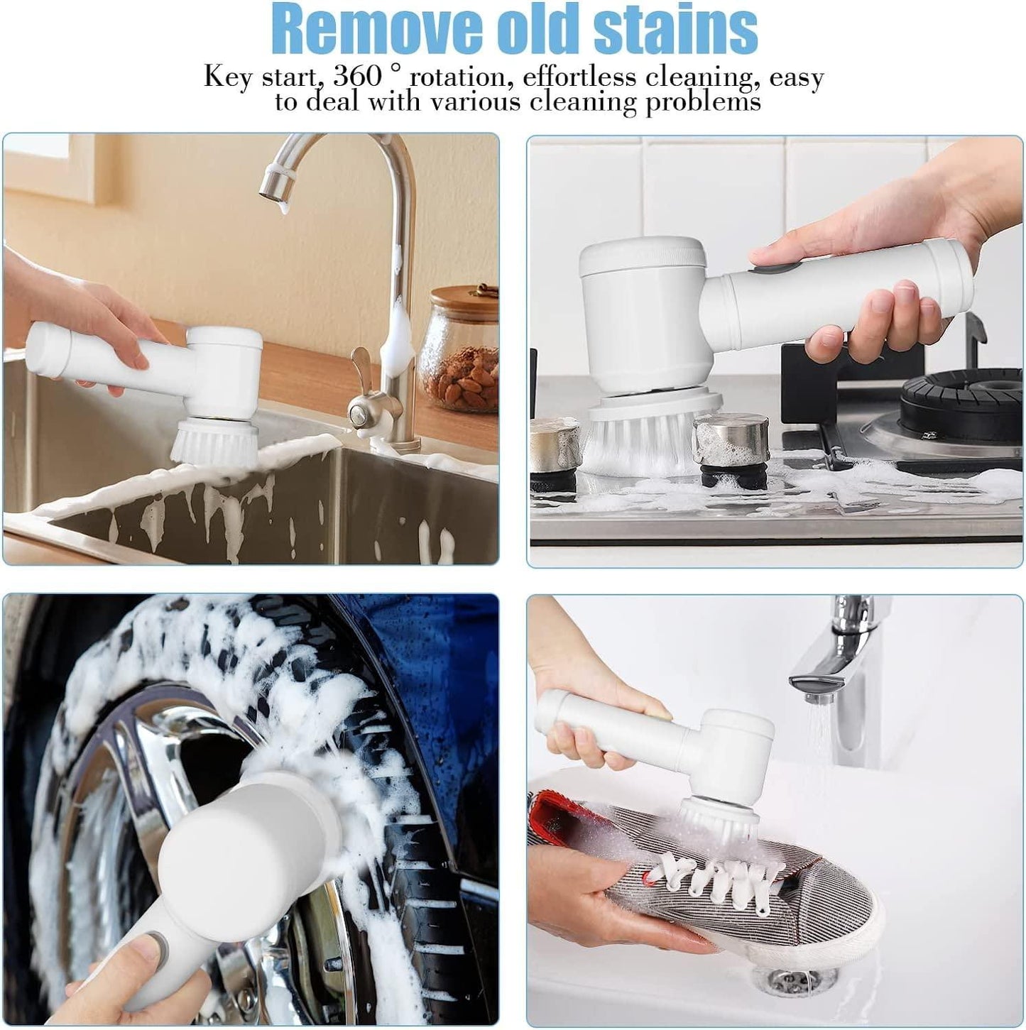 5 in 1 Handheld Electric Cleaning Brush