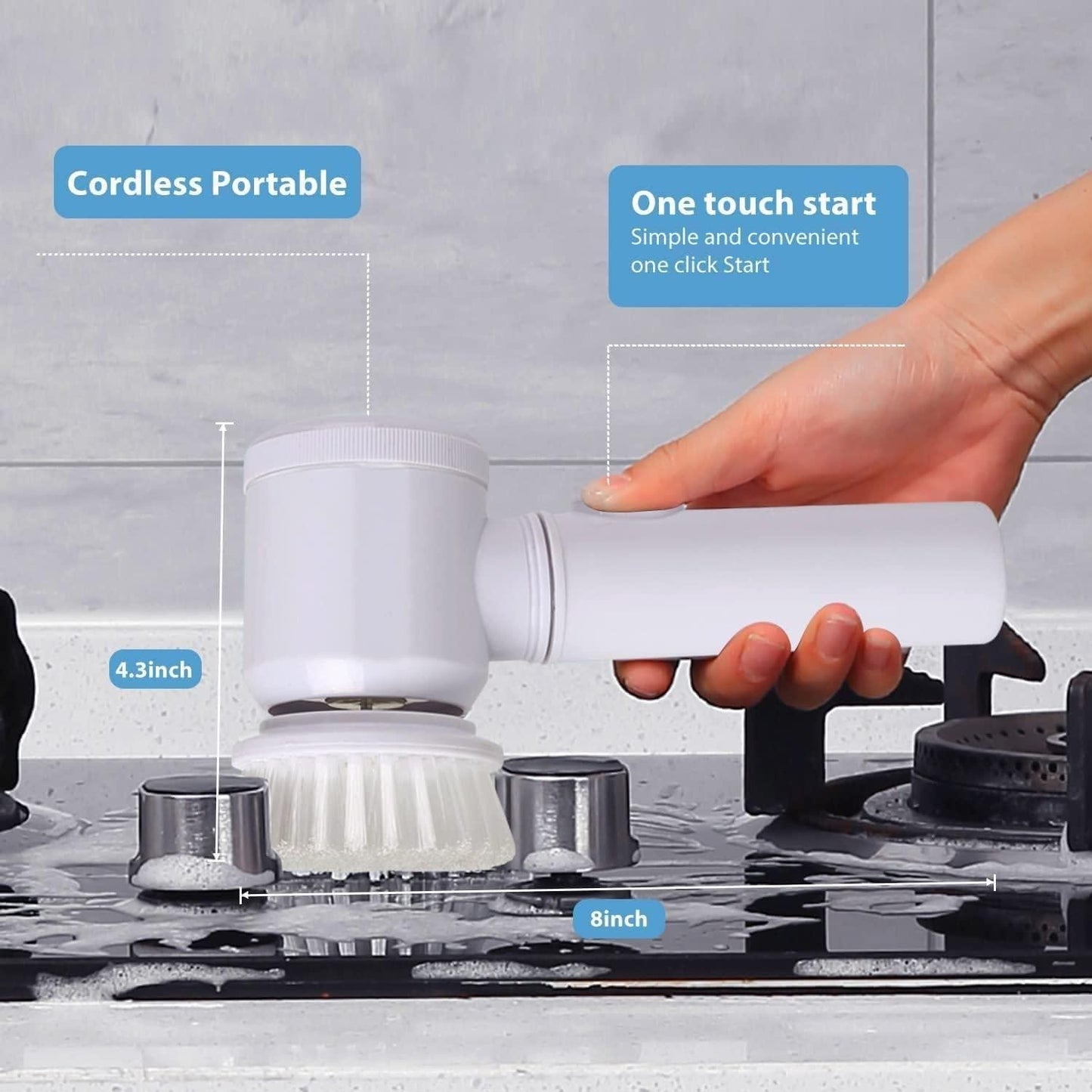 5 in 1 Handheld Electric Cleaning Brush